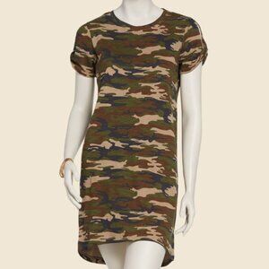 Sanctuary So Twisted T-Shirt Dress in Camouflage Print